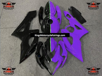 Suzuki GSXR1000 (2005-2006) Black, Purple & Green Split Fairings