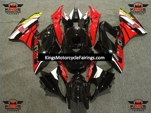 BMW S1000RR (2009-2014) Black, Red & White #25 Fairings