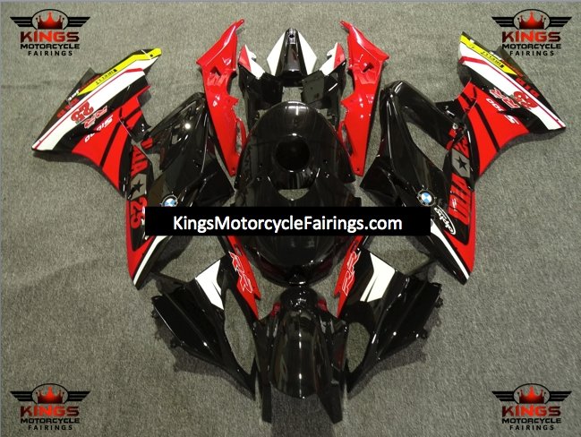 BMW S1000RR (2017-2018) Black, Red & White #25 Fairings