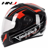 The Black and Red HNJ Full-Face Motorcycle Helmet is brought to you by Kings Motorcycle Fairings