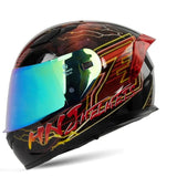 Black and Red Lightning HNJ Full-Face Motorcycle Helmet is brought to you by KingsMotorcycleFairings.com