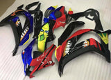 Black, Red, Blue and Yellow Creature Fairing Kit for a 2016, 2017, 2018, 2019 & 2020 Kawasaki Ninja ZX-10R motorcycle