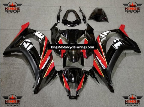 Fairing Kit for a Kawasaki Ninja ZX10R (2011-2015) Black, Red, Gold & White