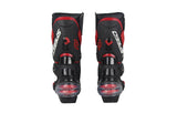 Black, Red & White Speed Leather Motorcycle Boots at KingsMotorcycleFairings.com