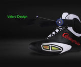 Black, Red, White & Yellow Riding Tribe Motorcycle Short Boot is brought to you by KingsMotorcycleFairings.com