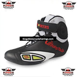 Black, Red, White & Yellow Riding Tribe Motorcycle Short Boot is brought to you by KingsMotorcycleFairings.com