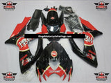 Black, Red and Gold Lucky Strike Fairing Kit for a 2006 & 2007 Suzuki GSX-R750 motorcycle.