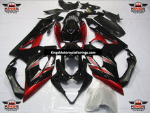 Suzuki GSXR1000 (2005-2006) Black, Red & Silver Fairings