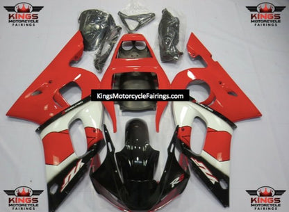 Yamaha YZF-R6 (1998-2002) Black, Red & White Fairings