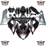 Suzuki GSXR1000 (2005-2006) Black, Silver & Red Fairings