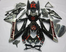 Suzuki GSX-R750 Fairings (2008-2010) Black, Silver, Red Jordan 23 at KingsMotorcycleFairings.com