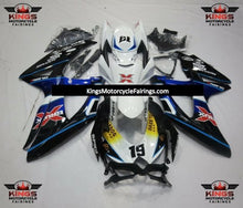 Suzuki GSXR750 (2008-2010) Black, White & Blue BRUX Fairings