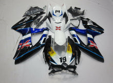Black, White and Blue BRUX Fairing Kit for a 2008, 2009 & 2010 Suzuki GSX-R750 motorcycle