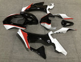 Black, White and Red Fairing Kit for a 2015, 2016, 2017, 2018 & 2019 Yamaha YZF-R1 motorcycle