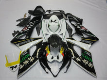 Black, White and Green Alstare Fairing Kit for a 2005 & 2006 Suzuki GSX-R1000 motorcycle