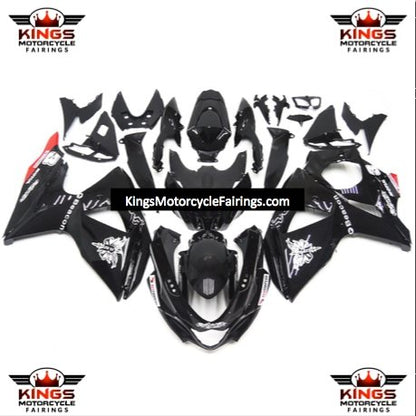 Suzuki GSXR1000 (2009-2016) Black, White & Red Beacon Fairings
