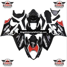 Suzuki GSXR1000 (2007-2008) Black, White & Red Fairings