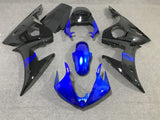 Black and Blue Fairing Kit for a 2005 Yamaha YZF-R6 motorcycle