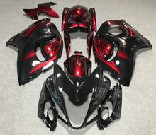 Suzuki GSXR1300 Hayabusa (2008-2019) Black & Candy Red Fairings
