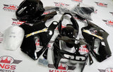 Black and Gold Fairing Kit for a 2002, 2003, 2004, 2005 & 2006 Kawasaki Ninja ZX-12R motorcycle. - KingsMotorcycleFairings.com