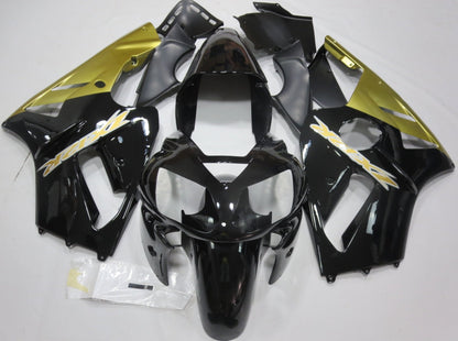 Kawasaki Ninja ZX12R Fairings (2000-2001) Black, Gold, White at KingsMotorcycleFairings.com