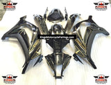Fairing kit for a Kawasaki Ninja ZX10R (2011-2015) Black & Gold