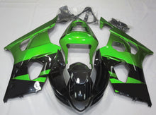 Black and Green Fairing Kit for a 2003 & 2004 Suzuki GSX-R1000 motorcycle