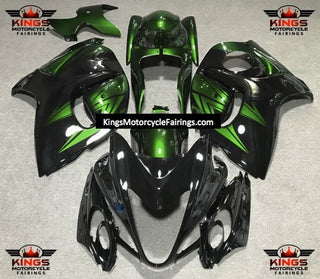 Suzuki GSXR1300 Hayabusa 2008 2019 Black Green Fairings