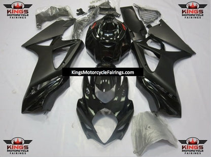 Suzuki GSXR1000 (2007-2008) Black & Matte Black Fairings