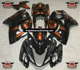 Black and Dark Orange Fairing Kit for a 2008, 2009, 2010, 2011, 2012, 2013, 2014, 2015, 2016, 2017, 2018 & 2019 Suzuki GSX-R1300 Hayabusa motorcycle