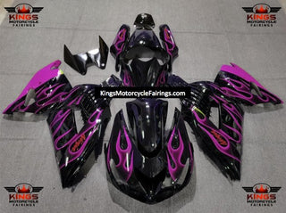 Fairings | Kawasaki ZX14R (2006-2011) Black, Pink Flames