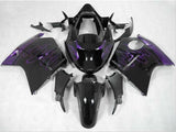 HONDA CBR1100XX Super Blackbird (1996-2007) Black & Dark Purple Flame Fairings