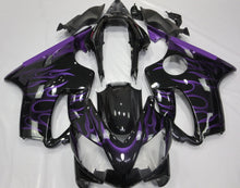Honda CBR600F4i Fairings (2004-2007) Black, Purple Flame from KingsMotorcycleFairings.com