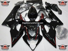 Suzuki GSXR1000 (2005-2006) Black & Red Pinstripe Fairings