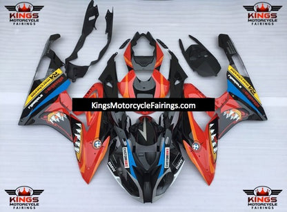 BMW S1000RR (2017-2018) Black & Red Shark Fairings