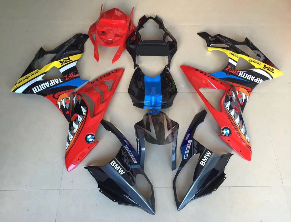 BMW S1000RR (20152016) Black & Red Shark Fairings