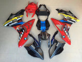 Black and Red Shark Fairing Kit for a 2015 and 2016 BMW S1000RR motorcycle