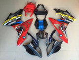 Black and Red Shark Fairing Kit for a 2009, 2010, 2011, 2012, 2013 and 2014 BMW S1000RR motorcycle