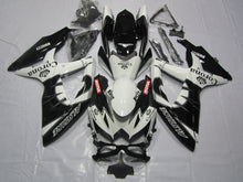 Black and White Corona Fairing Kit for a 2008, 2009, & 2010 Suzuki GSX-R600 motorcycle
