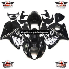 Suzuki GSXR1300 Hayabusa (1999-2007) Black & White Flames Fairings