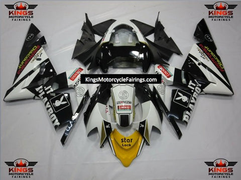 Fairing kit for a Kawasaki ZX10R (2004-2005) Black & White Playboy