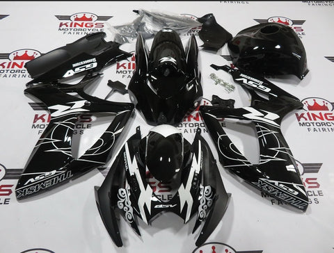 Suzuki GSXR600 (2006-2007) Black & White Tribal GSV Fairings