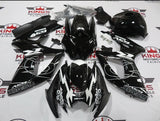 Black and White Tribal GSV Fairing Kit for a 2006 & 2007 Suzuki GSX-R600 motorcycle