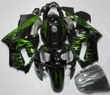 Black and Green Fairing Kit for a 2000 & 2001 Kawasaki ZX-12R motorcycle