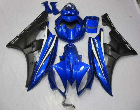 Yamaha YZF-R6 (2006-2007) Blue, Matte Black, White & Black Fairings