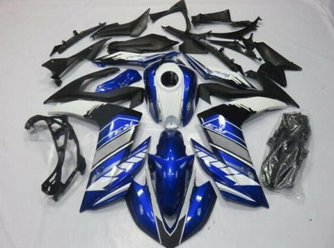 Yamaha YZF-R3 (2015-2018) Blue, White, Silver & Black Fairings