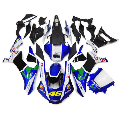 Yamaha YZF-R1 (2015-2019) Blue, White, Black & Green Fairings