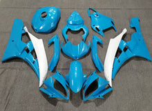 Yamaha YZF-R6 (2006-2007) Light Blue & White Fairings
