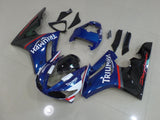 Blue, Black, White, Red and Gray Fairing Kit for a 2009, 2010, 2011 & 2012 Triumph Daytona 675 motorcycle