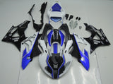 Blue, White and Black Fairing Kit for a 2009, 2010, 2011, 2012, 2013 and 2014 BMW S1000RR motorcycle